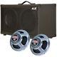 2x12 Guitar Speaker Cabinet Withcelestion Rocket 50 Speaker Charcoal Black Tolex