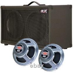 2x12 guitar speaker cabinet withCelestion Rocket 50 speaker charcoal black tolex