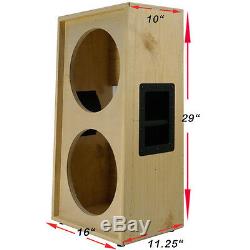 2x12 vertical solid Pine, Raw wood Guitar speaker Empty cabinet G2X12VSL RW