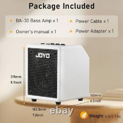 30W Bass Combo Amplifier Bundle with CM-04 Mono 6.35mm Instrument Cord 15 Feet