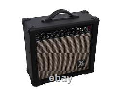 30W Guitar Amplifier Solid State Overdrive Clean Lead 8 Speaker RCA Aux In