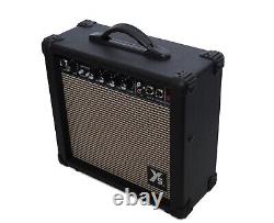 30W Guitar Amplifier Solid State Overdrive Clean Lead 8 Speaker RCA Aux In