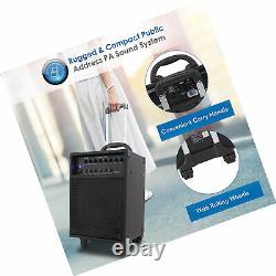 400W Bluetooth Wireless Portable PA Speaker Stereo System Rechargeable Battery