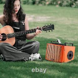 40W Acoustic Guitar Speaker Rechargeable Portable Electric Guitar Amp H0U0