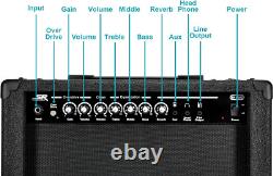 40W Guitar Combo Amplifier with Reverb & Headphone Output Stage Right Series