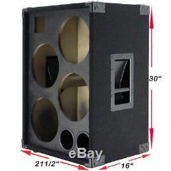 4X10 with Tweeter Bass Guitar Speaker Empty Cabinet Black Carpet BG4X10HTBC