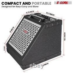 5 Core Electric Drum Amp 80W Bluetooth Drumming Amp w 8 Speaker w 3 Band EQ