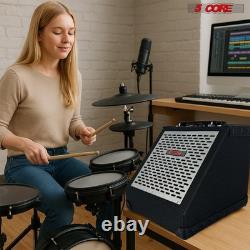 5 Core Electric Drum Amp 80W Bluetooth Drumming Amp w 8 Speaker w 3 Band EQ