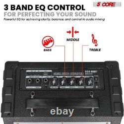 5 Core Electric Drum Amp 80W Bluetooth Drumming Amp w 8 Speaker w 3 Band EQ