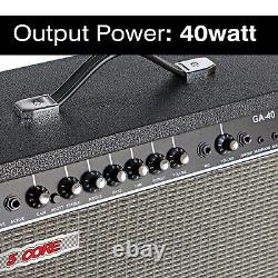 5 Core Guitar Amp 40W Amplifier For Electric Bass Acoustic Amp Small Portable