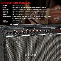 5 Core Guitar Amp 40W Amplifier For Electric Bass Acoustic Amp Small Portable