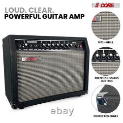 5 Core Guitar Amp 50W Electric Portable Mini Amplifier w Built in 8 Speaker