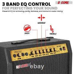 5 Core Guitar Amplifier 80W Electric Portable Mini Amp w Built in 10 Speaker