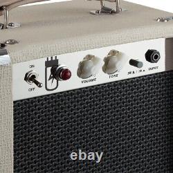 5-Watt 1x8 Electric Guitar Combo Tube Amplifier with Stereo Audio Speaker