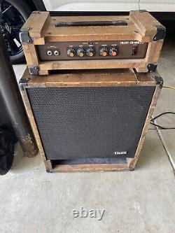 70's Crate CR-60B by SLM Guitar Amplifier Head Wood Crate 115-B Speaker Cabinet