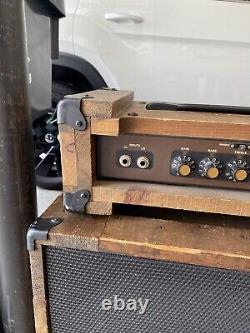 70's Crate CR-60B by SLM Guitar Amplifier Head Wood Crate 115-B Speaker Cabinet