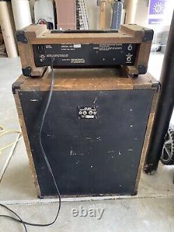 70's Crate CR-60B by SLM Guitar Amplifier Head Wood Crate 115-B Speaker Cabinet