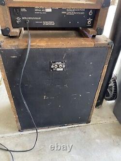 70's Crate CR-60B by SLM Guitar Amplifier Head Wood Crate 115-B Speaker Cabinet