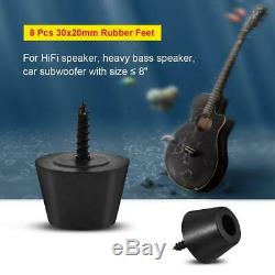 8X Rubber Feet Pad Cabinet Bumper for Speaker Guitar Amplifier Amp Subwoofer 8