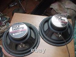 A Pair of Vintage 1988 Pyle Driver 12 speakers, used, 8 ohms