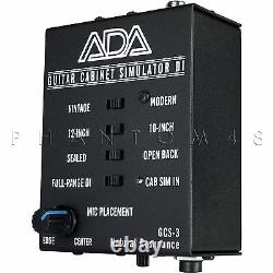 ADA Amplification GCS-3 Guitar Cabinet Speaker Simulator DI Direct Box GCS3 NEW