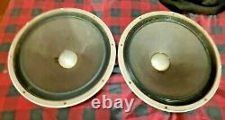 ALTEC LANSING 421A 15 Speakers DIA- CONE MATCHED Pair Great Condition VINTAGE