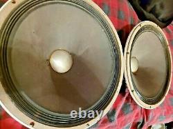 ALTEC LANSING 421A 15 Speakers DIA- CONE MATCHED Pair Great Condition VINTAGE