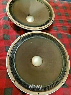 ALTEC LANSING 421A 15 Speakers DIA- CONE MATCHED Pair Great Condition VINTAGE