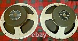ALTEC LANSING 421A 15 Speakers DIA- CONE MATCHED Pair Great Condition VINTAGE