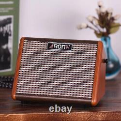 AROMA 15W Portable Acoustic Guitar Amplifier Amp BT Speaker Rechargeable B9Y8