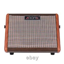 AROMA AG-15A 15W Portable Acoustic Guitar Amplifier Amp BT Speaker d Z6I9