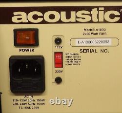 Acoustic A1000 100W Stereo Acoustic Instrument Amplifier