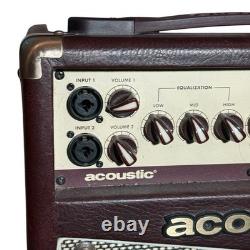 Acoustic A20 20W Acoustic Guitar Amplifier BrownTan Perfect Condition