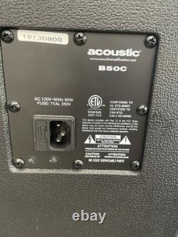 Acoustic B50C Black Portable Handheld Bass Combo Amplifier With Cable