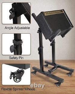 Adjustable Mobile Guitar Amplifier Stands or Amps Speaker Cabinet Stands or S