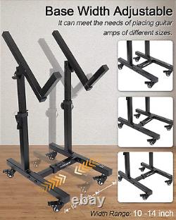 Adjustable Mobile Guitar Amplifier Stands or Amps Speaker Cabinet Stands or Stag