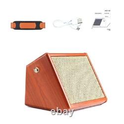 Ammoon AC-15 15W Portable Acoustic Guitar Amplifier Amp BT Speaker With Mic TIUH