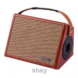 Ammoon Portable Acoustic Guitar Amplifier 25 Watt Amp Wireless BT Speaker P4F2