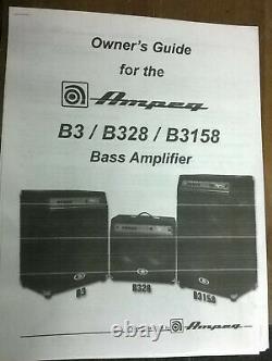 Ampeg B3158 Bi-amp power head only, no cabinet or speakers