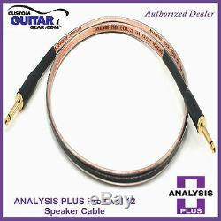 Analysis Plus Pro Oval 12 Guitar Amp Speaker cable 4FT -straight/Angle plugs