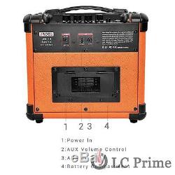 Aroma Guitar Amp 10W Mini Portable Amplifier Speaker Accept 1/4 Guitar Cable
