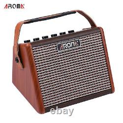 Aroma Guitar Amplifier 15 W Portable Electric Guitar Amp 5 in Speaker Bluetooth