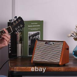 Aroma Guitar Amplifier 15 W Portable Electric Guitar Amp 5 in Speaker Bluetooth