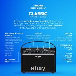 BOSS Katana Mini X 10W Guitar Amplifier with Bluetooth Rechargeable Battery