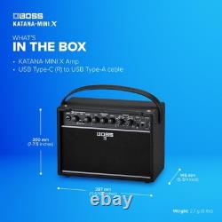BOSS Katana Mini X 10W Guitar Amplifier with Bluetooth Rechargeable Battery