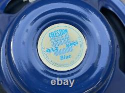 CELESTION G12 ALNICO BLUE SPEAKER. SLIGHTLY USED. Speaker impedance is 8 ohms