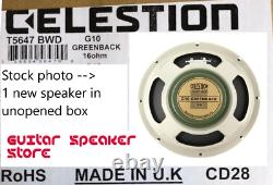 Celestion G10 GREENBACK 16 Ohm 2 Pack 10 inch 30W Guitar speaker UK mad