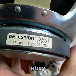 Celestion G12T-100 12 Guitar Speaker 8 ohm 100 Watts'MINT' A PAIR MI UK