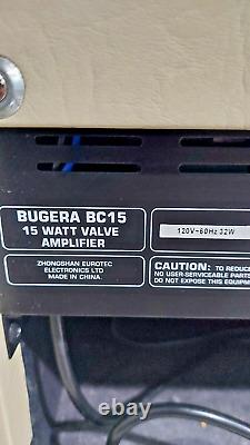 Clean Bugera BC15 15W Valve Amplifier Ivory