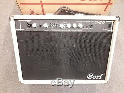 Cort AF60 acoustic guitar amplifier, 60 watts, 2 x 8 speakers, mic input, VGC